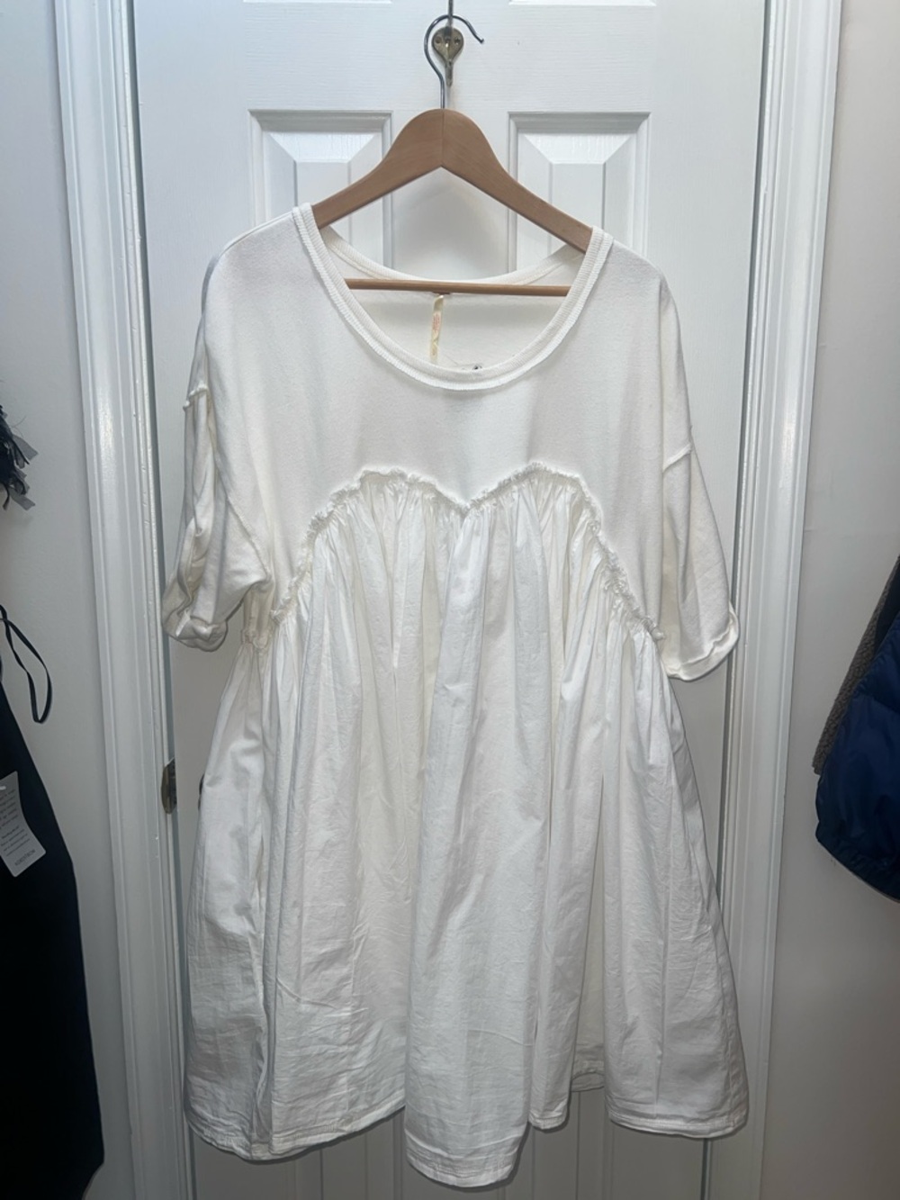 Free People Oversized Babydoll Dress — White - Picture 2 of 4